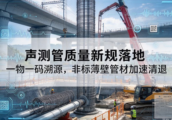 邢台声测管质量新规落地，一物一码溯源，非标薄壁管材加速清退